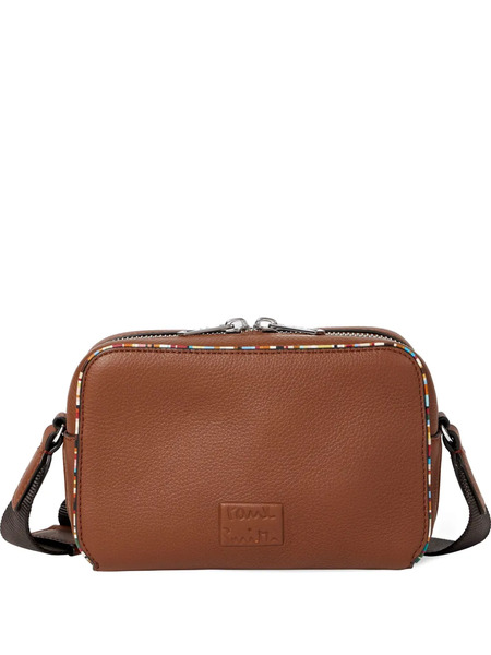  Paul Smith Zip-detail Leather Messenger Bag - Brown 