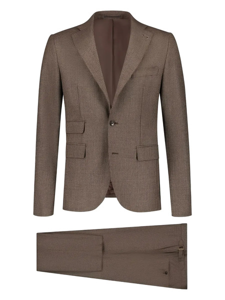  Paul Zeist Flap-pocket Suit - Brown 