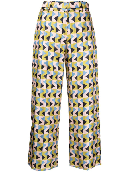  Paula Ametista Silk Trousers - Green 