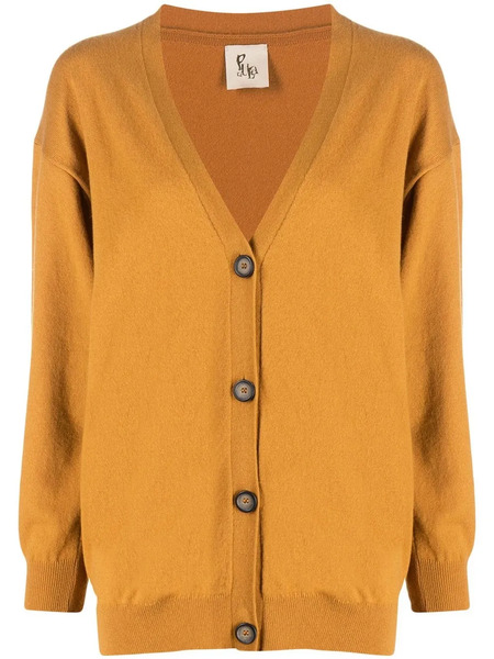  Paula Buttoned Cashmere Cardigan - Orange 