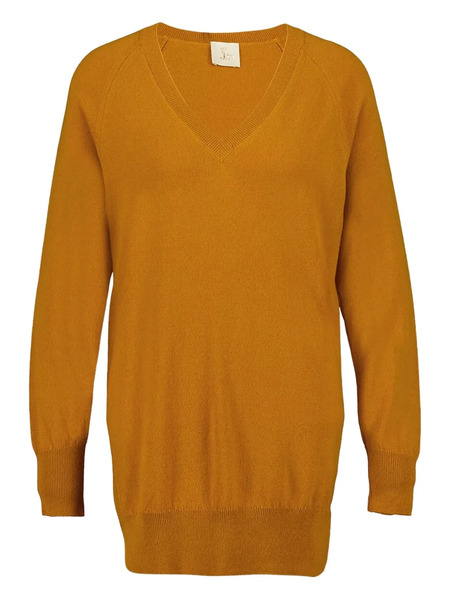  Paula Cashmere V-neck Sweater - Yellow 