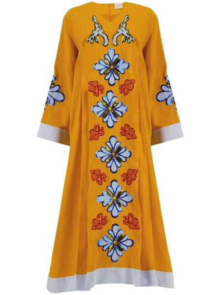  Paula Crystal Maxi Dress - Orange 