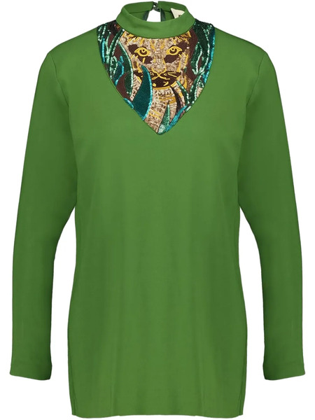  Paula Embroidery Blouse - Green 