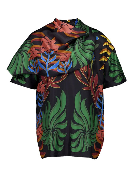  Paula Floral-print Blouse - Black 