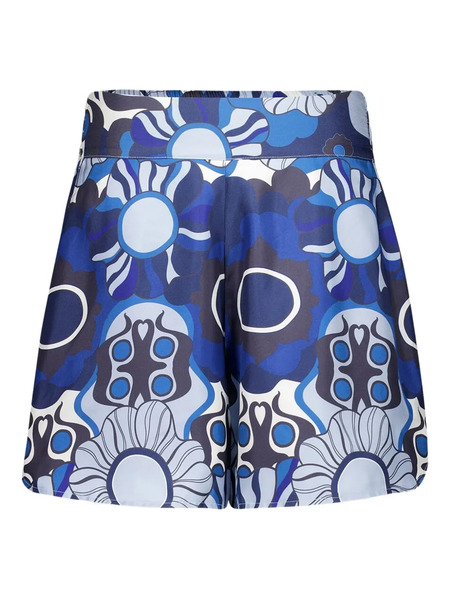  Paula Floral-print Shorts - Blue 