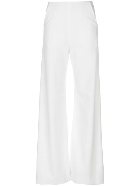  Paula Knorr Flared Style Trousers - White 