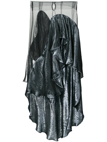  Paula Knorr Panelled Draped Skirt - Black 