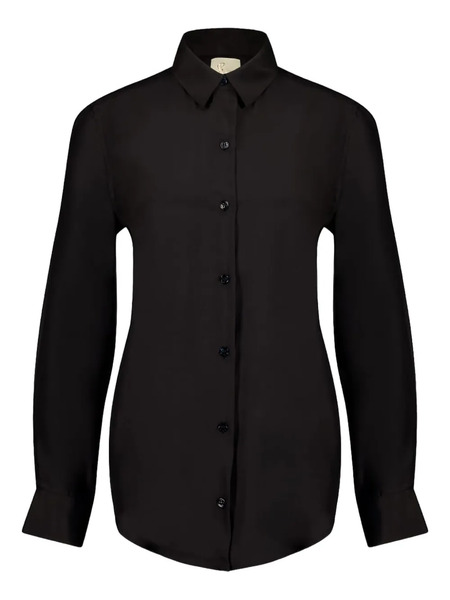  Paula Long-sleeve Button-fastening Shirt - Black 
