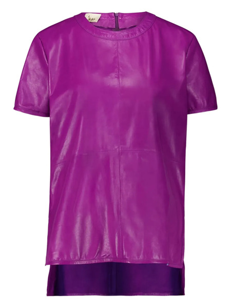  Paula Paloma Leather Short-sleeve T-shirt - Purple 