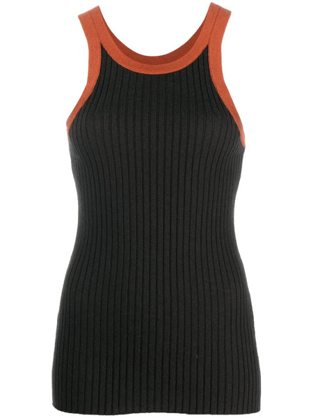  Paula Ribbed-knit Tank Top - Green 