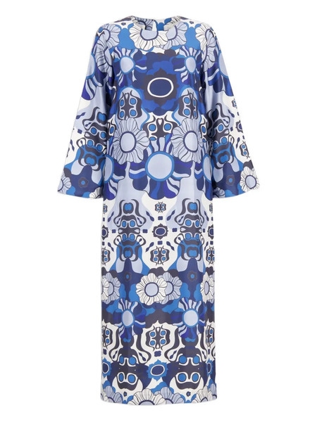  Paula Shirley Midi Dress - Blue 