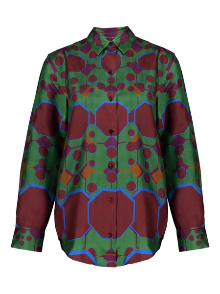  Paula Silk Shirt - Green 