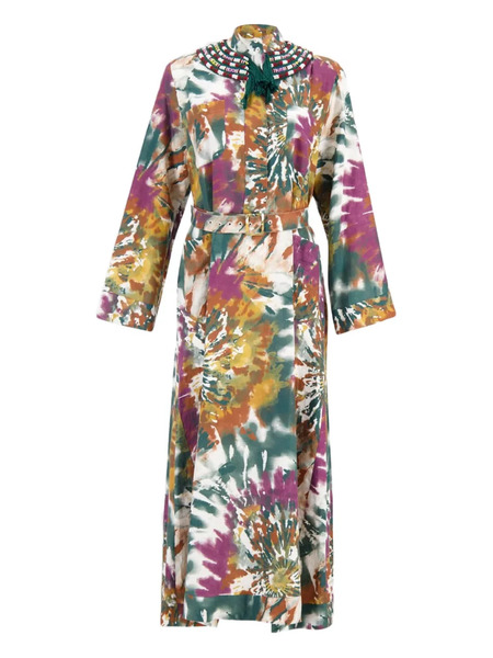  Paula Tie-dye Belted Robe - Pink 