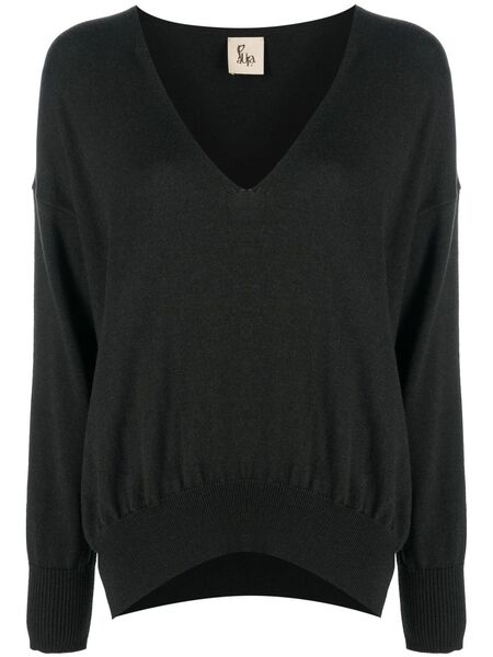  Paula V-neck Cashmere Jumper - Green 