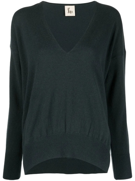  Paula V-neck Cashmere Jumper - Green 