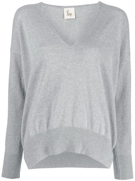  Paula V-neck Cashmere Jumper - Grey 