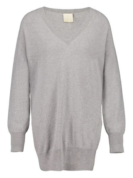  Paula V-neck Cashmere Sweater - Grey 