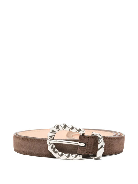  Paura Cris Twisted Buckle Belt - Brown 
