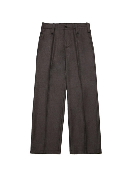  Paura Kyris Button Trousers - Brown 