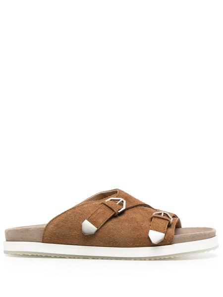  Paura Open Toe Slides - Brown 