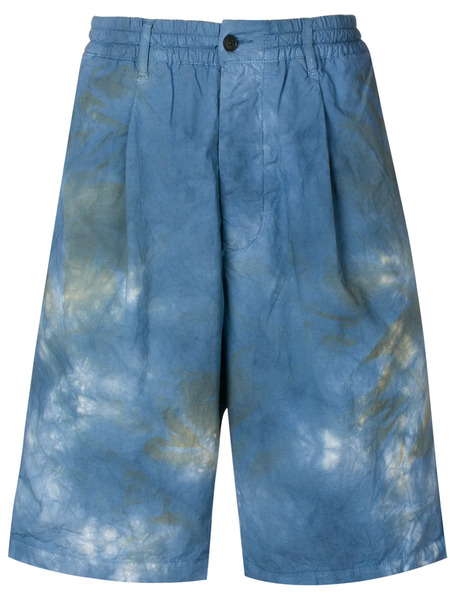  Paura Tie-dye Bermuda Shorts - Blue 