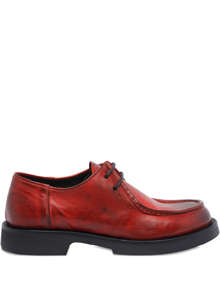  Pawelk's Lace-up Round-toe Loafers - Red 