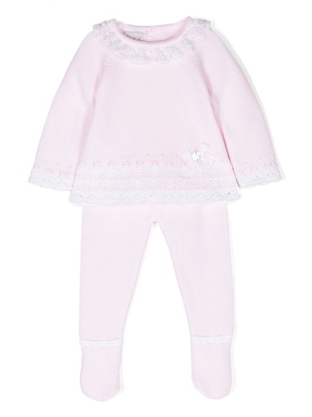  Paz Rodriguez Aura Cotton Trousers Set - Pink 