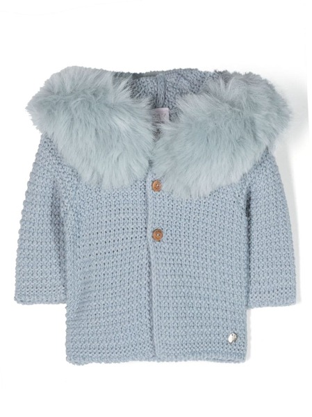  Paz Rodriguez Bambalina Hooded Knittted Coat - Blue 