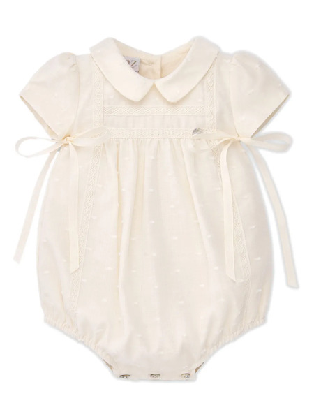  Paz Rodriguez Bow-embellished Cotton Body - Neutrals 