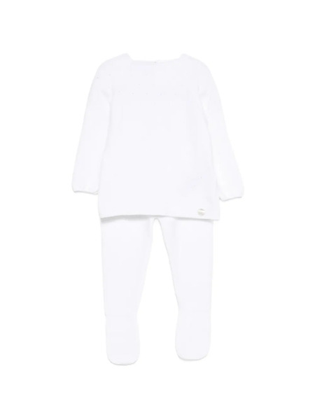  Paz Rodriguez Buttoned Babywear Set - White 