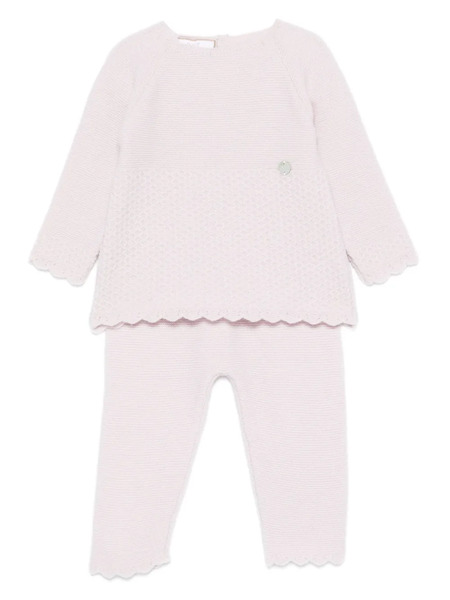  Paz Rodriguez Cashmere-blend Trousers (set Of Two) - Pink 