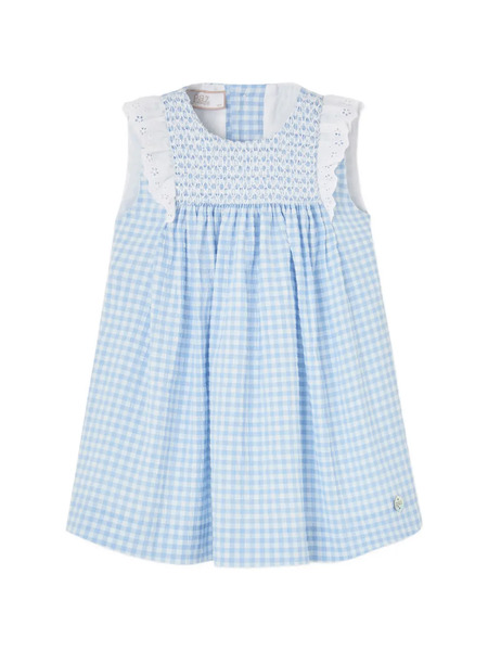  Paz Rodriguez Gingham-pattern Dress - Blue 
