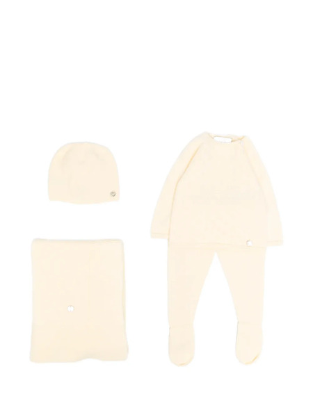  Paz Rodriguez Knitted Babygrow Set (set Of Four) - Yellow 