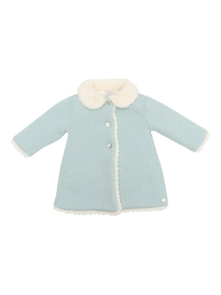  Paz Rodriguez Knitted Wool Coat - Blue 