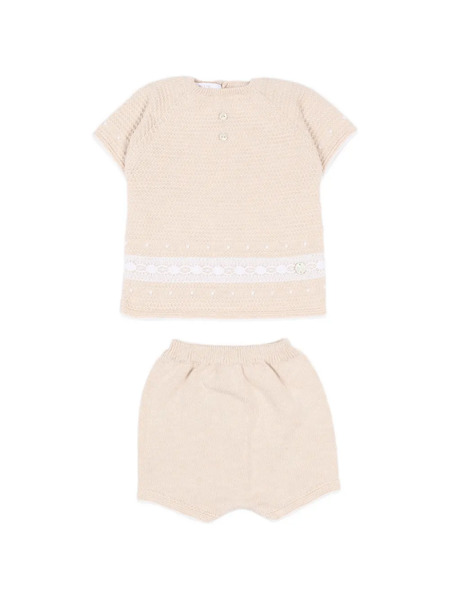  Paz Rodriguez Lace Trim Babywear (set Of Two) - Neutrals 