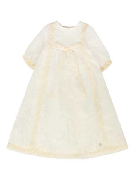  Paz Rodriguez Lace-trimmed Dress - Neutrals 