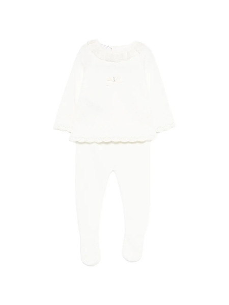  Paz Rodriguez Lace Trousers Set - White 