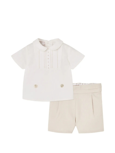  Paz Rodriguez Nectar Shorts Set - Neutrals 