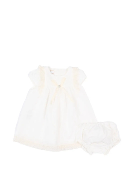  Paz Rodriguez Paz Lace Bow Dress - Neutrals 