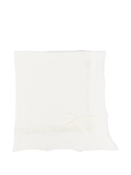  Paz Rodriguez Paz V26 Lace-trim Blanket - Neutrals 