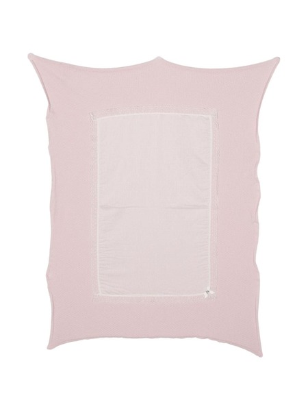  Paz Rodriguez Point D'esprit-trim Cotton Blanket - Pink 