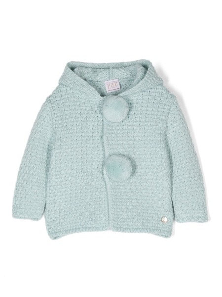  Paz Rodriguez Pompom-detail Cardigan - Green 