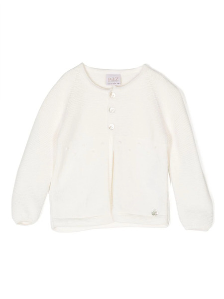  Paz Rodriguez Round-neck Knitted Cardigan - White 