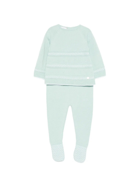  Paz Rodriguez Round-neck Trousers Set - Green 
