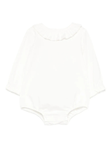  Paz Rodriguez Ruffled Babygrow - White 