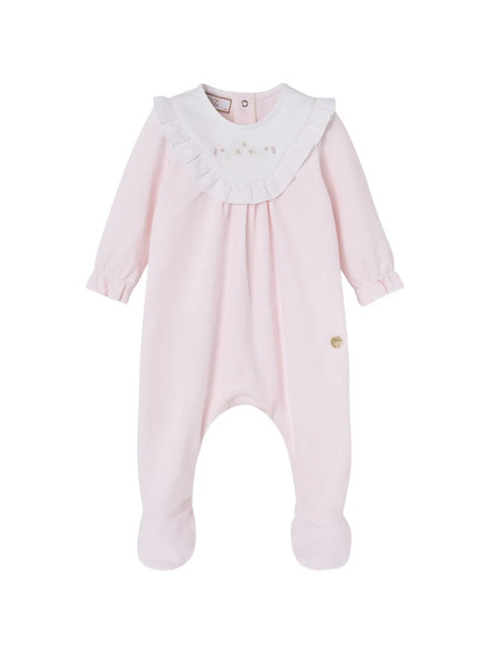  Paz Rodriguez Ruffled Floral Babywear - Pink 