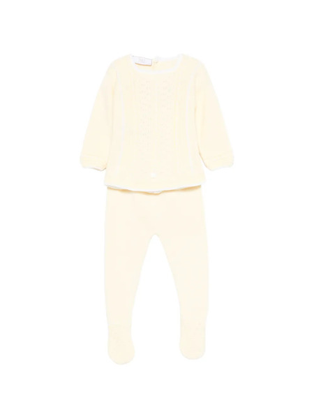  Paz Rodriguez Trim-detail Trousers Set - Yellow 