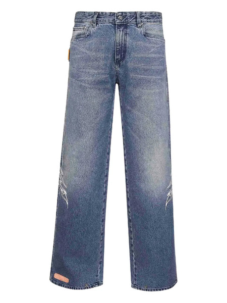  Pdf Embroidered Jeans - Blue Wash---- 