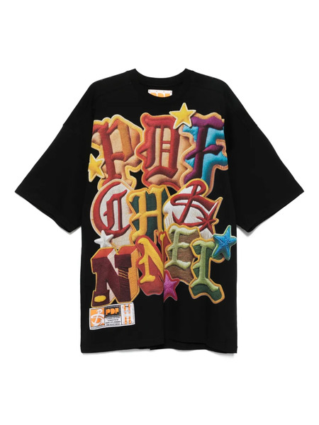  Pdf Graphic-print T-shirt - Black 