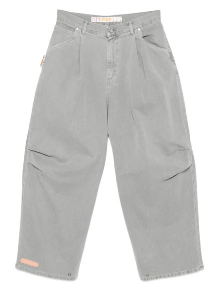  Pdf Wide-leg Jeans - Grey 